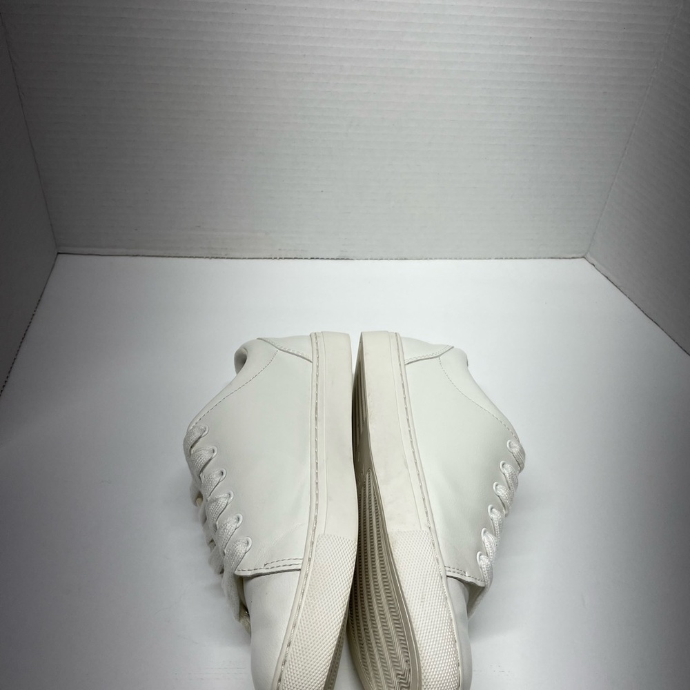 J. Crew Women's White Low-Top Leather Sneakers - Picture 5 of 7